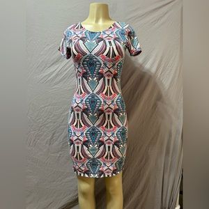 WAYF Women’s Mini Dress Aztec Print Multicolor Size Medium